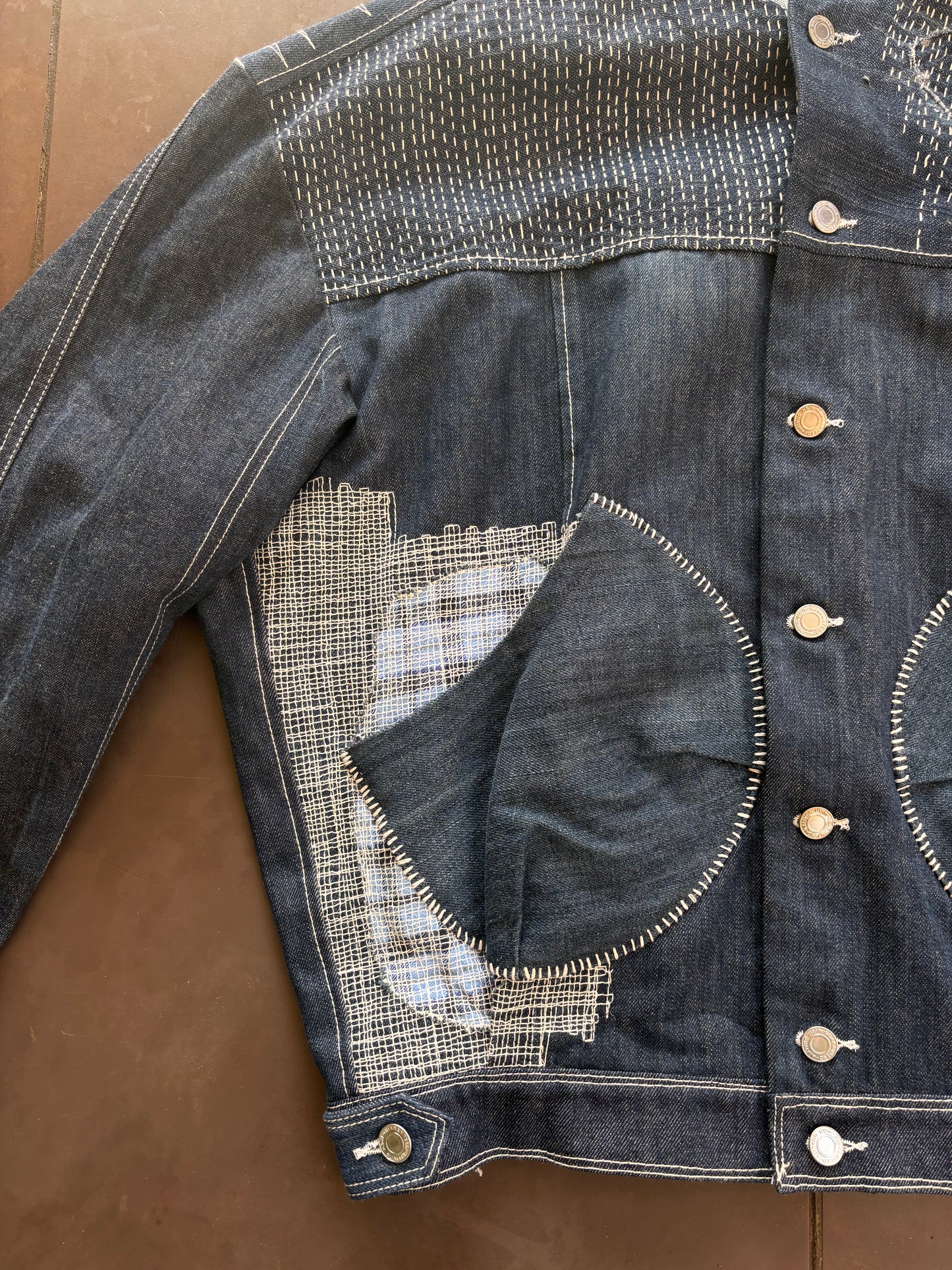 Upcycle denim jacket