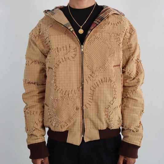 Abstract Workwear - hooded jacket