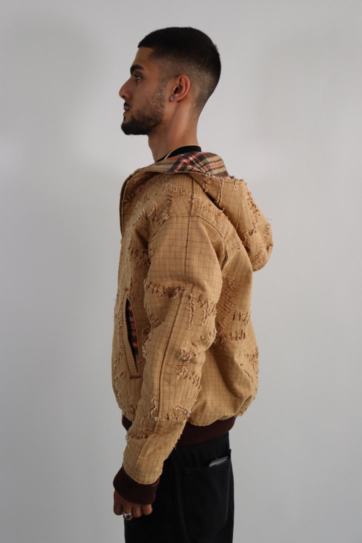 Abstract Workwear - hooded jacket