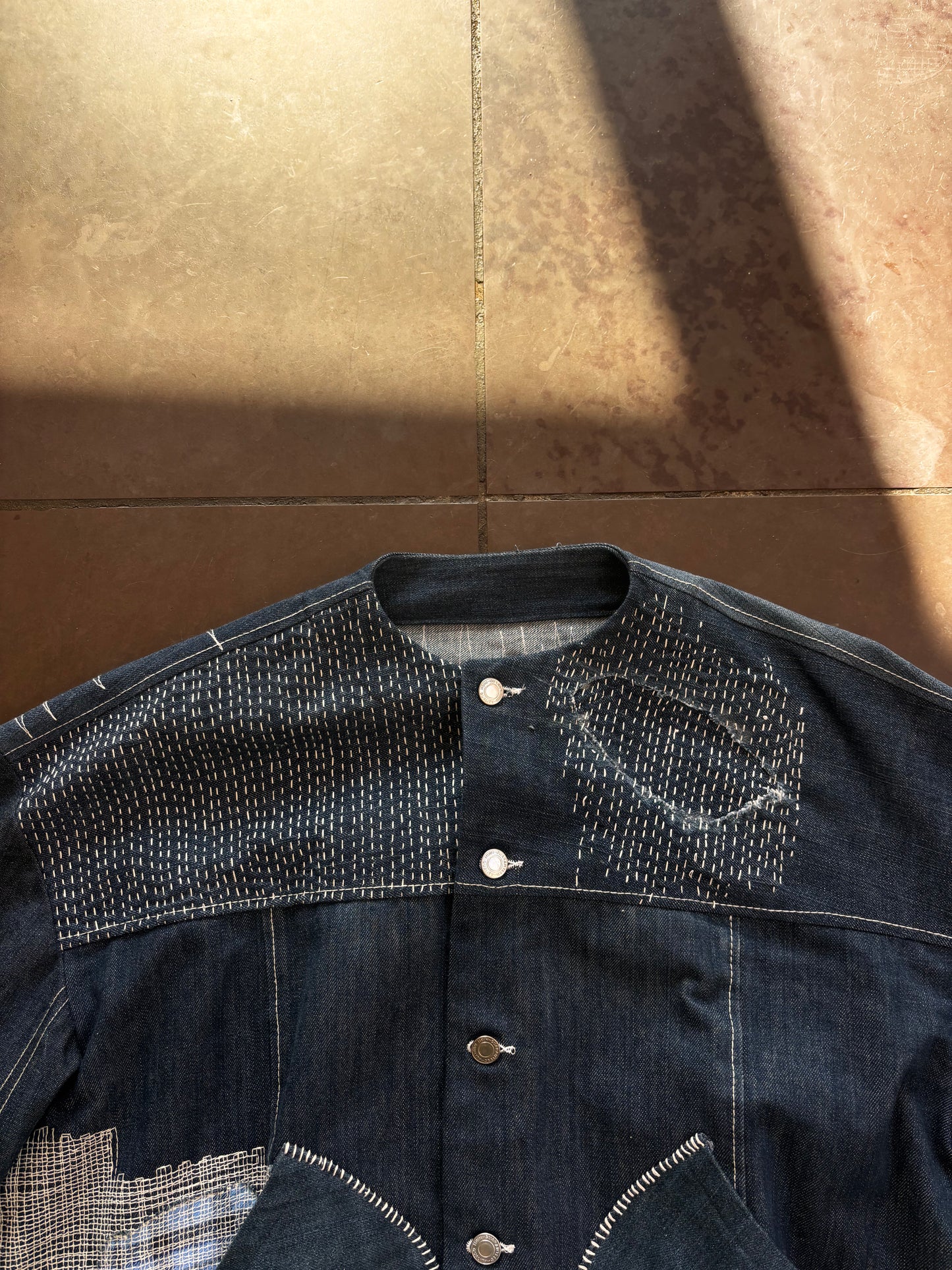 Upcycle denim jacket