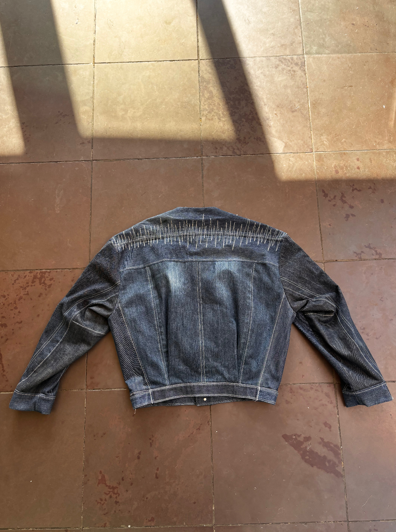Upcycle denim jacket